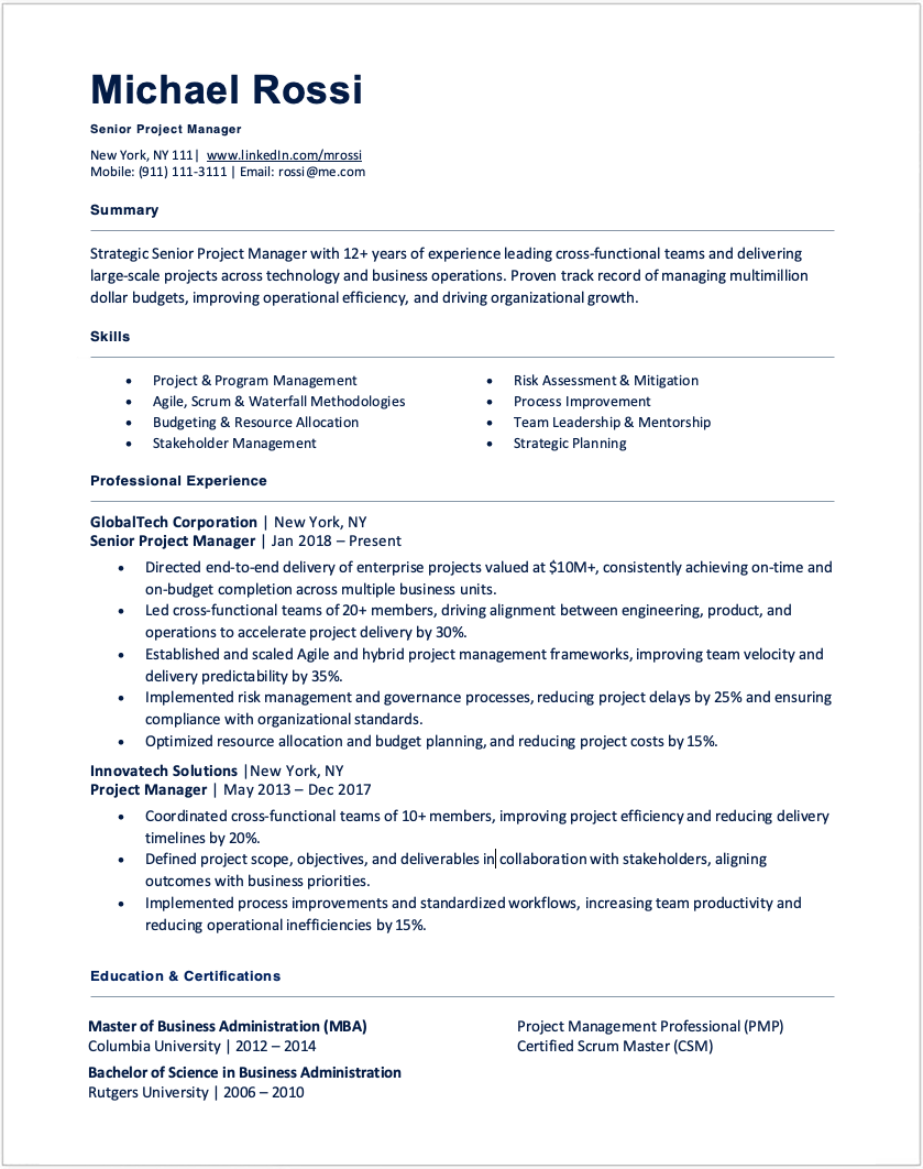 Chronological Resume Format: Guide & Examples 2026 | Resumeway
