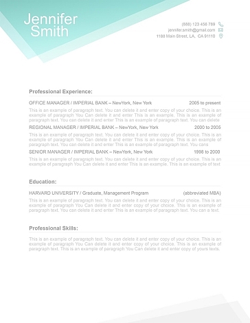 Free Resume Template 100020. Download for free. Microsoft Word, iWork Pages