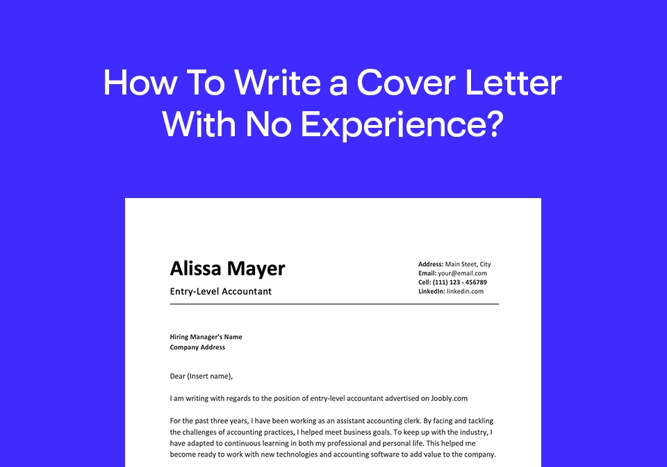 How To Write A Cover Letter With No Experience