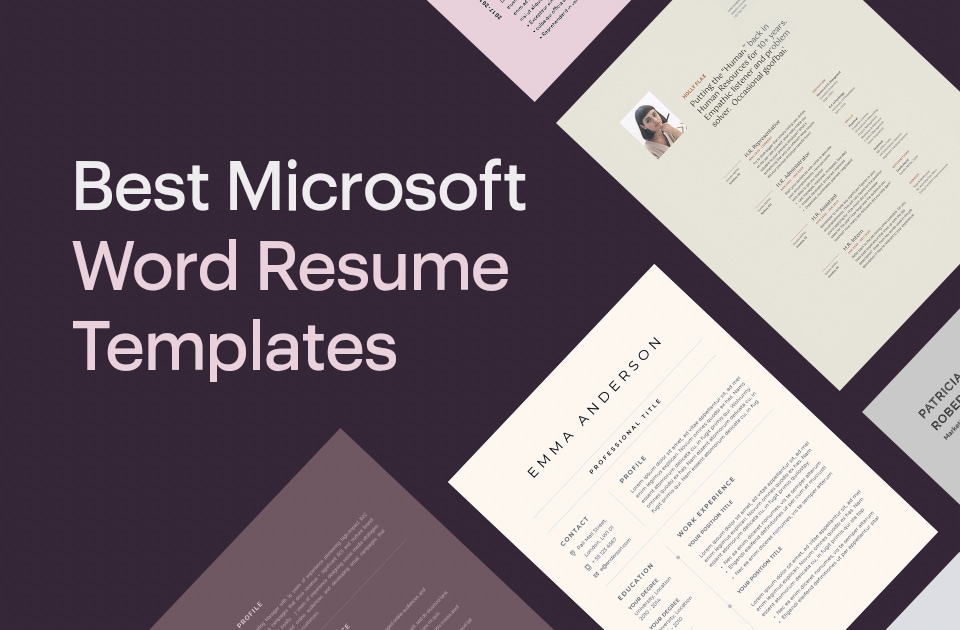 Best Microsoft Word Resume Templates
