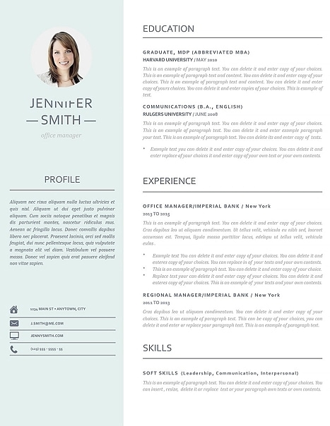 Resume Template 110980